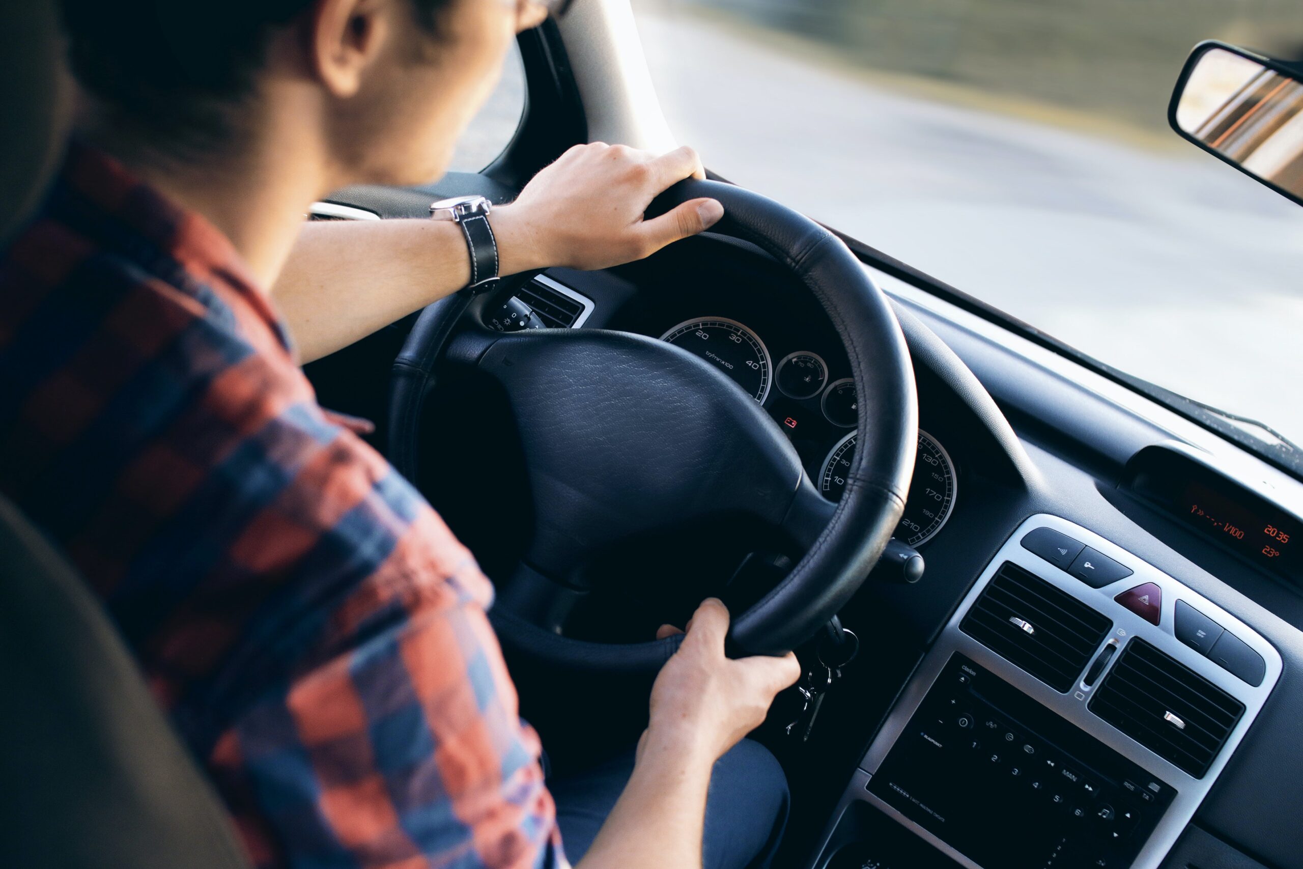 Behind the wheel Driving